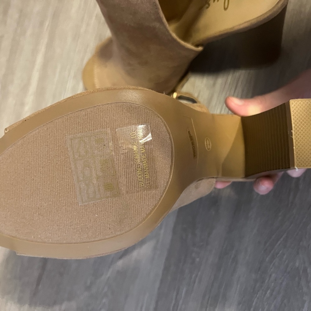 lulus open toe booties NWOT - Picture 6 of 7